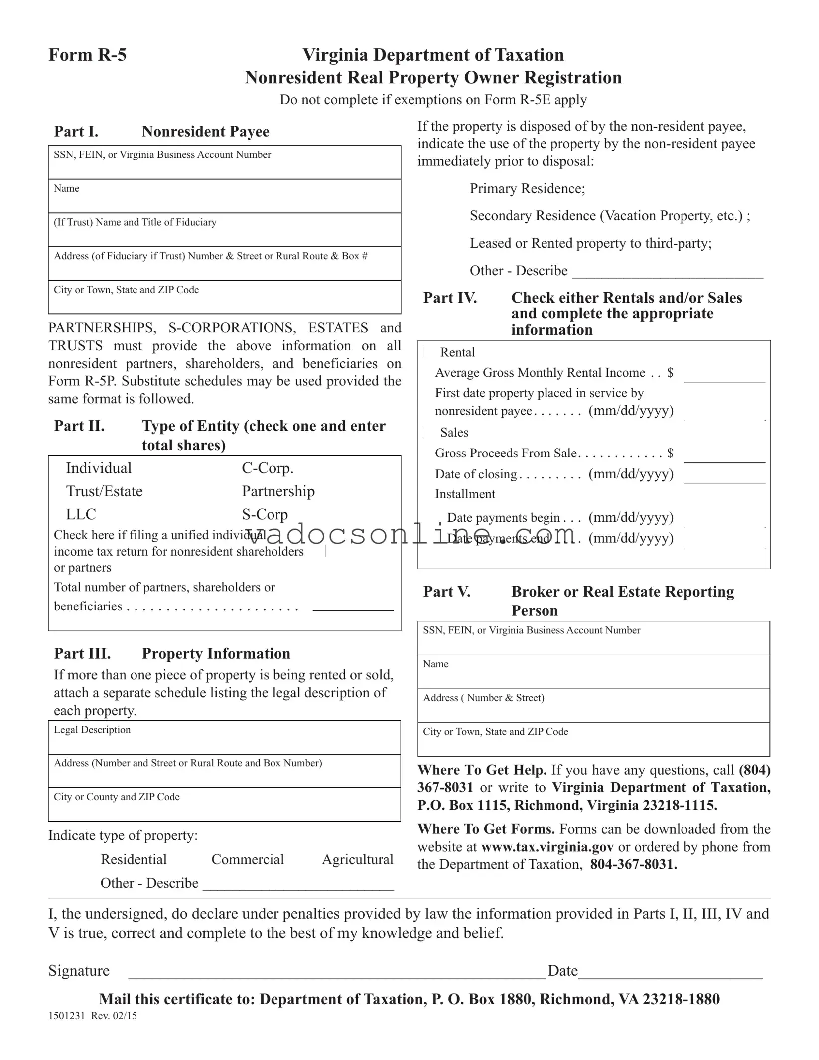 R 5 Virginia PDF Form