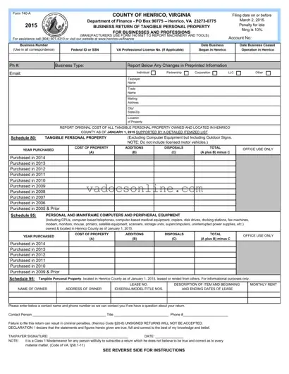 740 A Virginia PDF Form