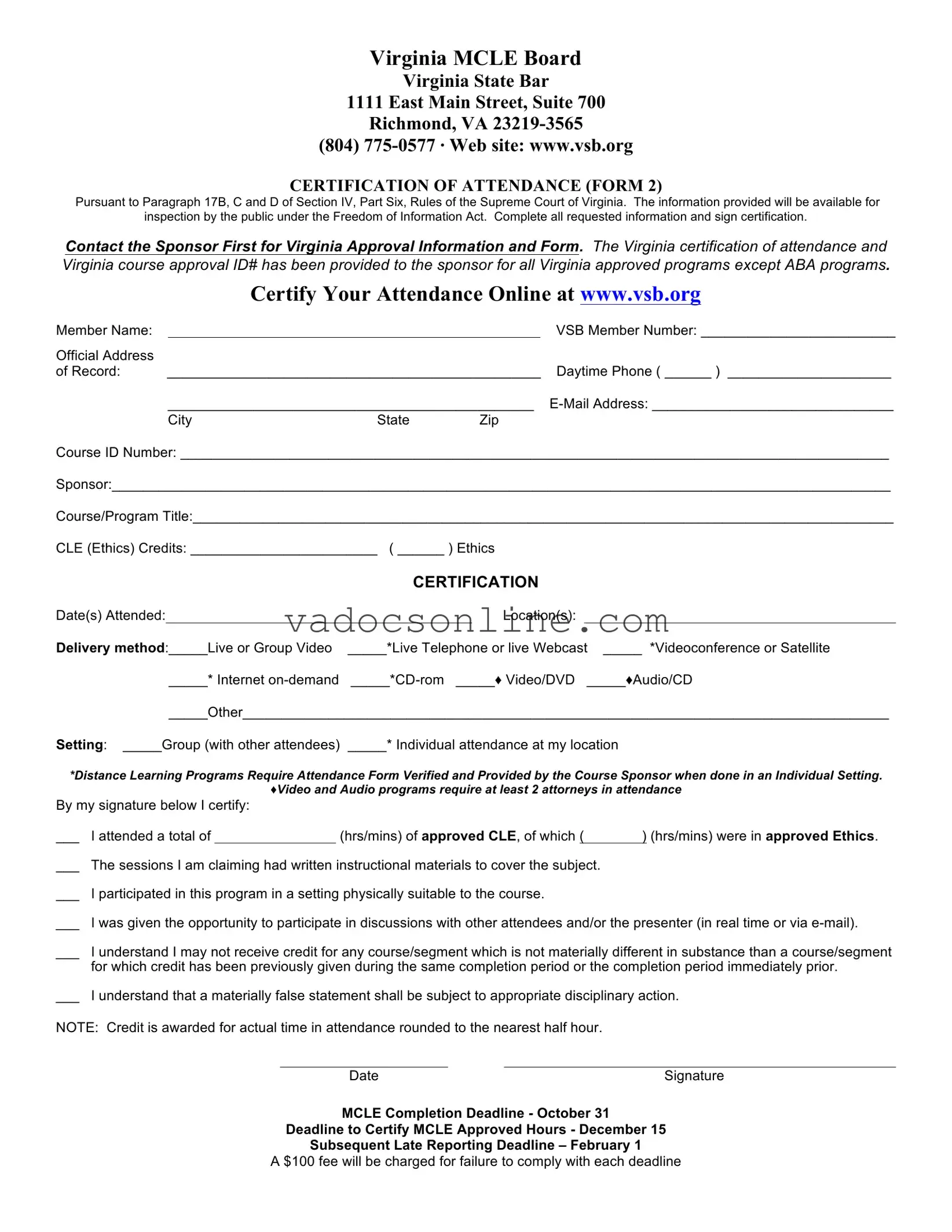 Virginia 2 PDF Form