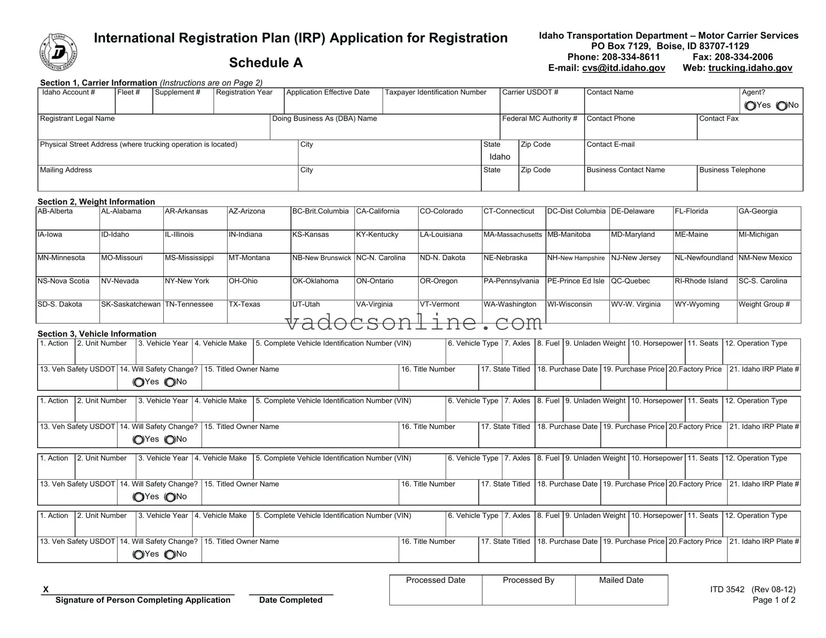 Virginia Irp Application PDF Form